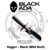 Dagger – Black Mild Steel