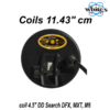 Whites coil 4.5″ DD Search DFX, MXT, M6